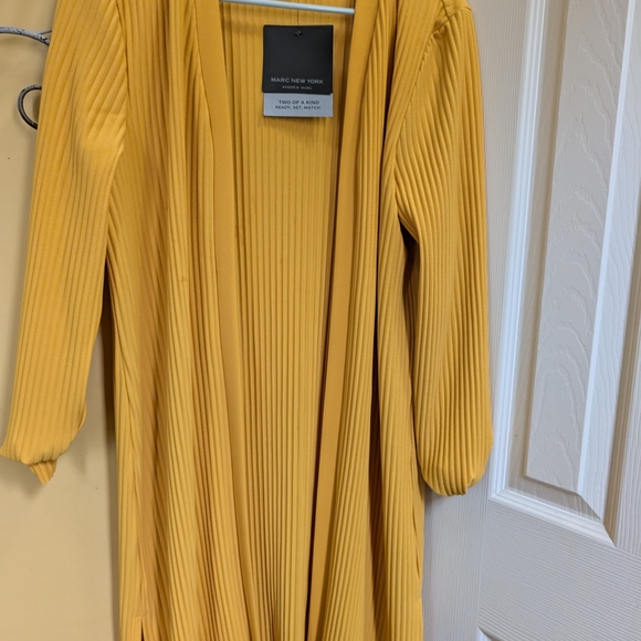 Marc New York Jackets & Blazers - Marc New York Mustard Ribbed Cardigan